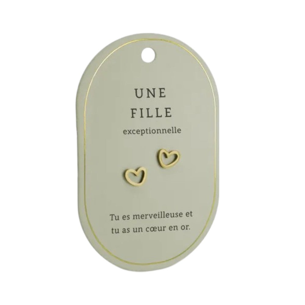 Boucles d'oreilles Une Fille exceptionnelle