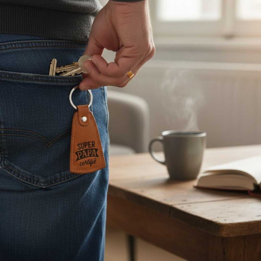 Porte-clés Super Papa