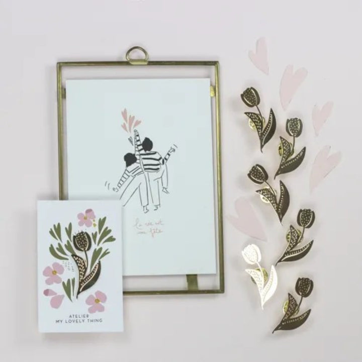 Pin's tulipe élégant idée cadeau pour femme