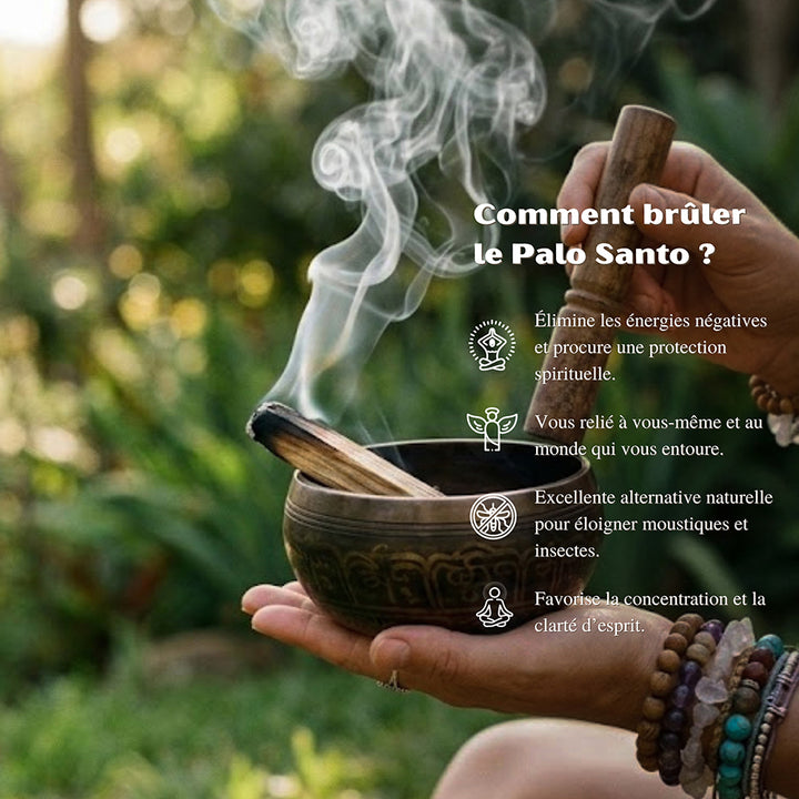 Bois de Palo Santo parfumé idéal pour yoga, méditation et relaxation