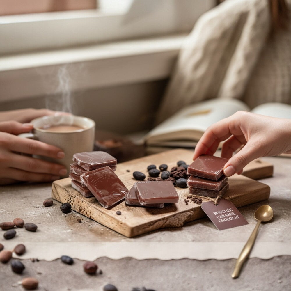 Bouchée caramel chocolat