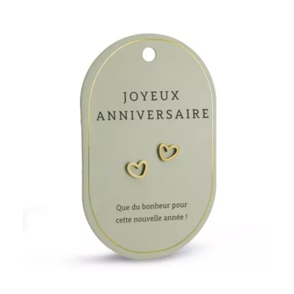 Boucles d'oreilles Joyeux Anniversaire