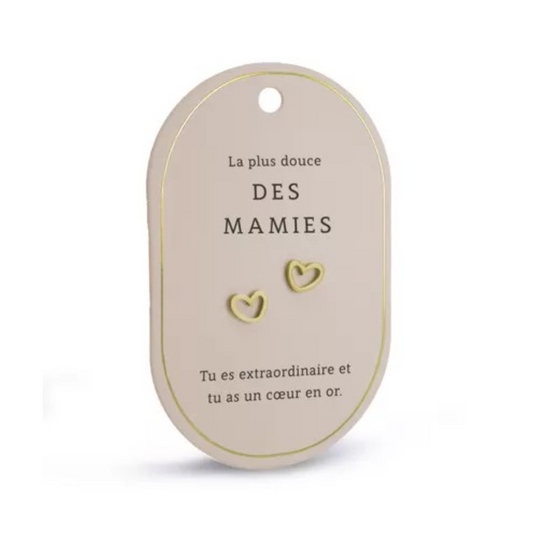 Boucles d'oreilles La plus douce des Mamies