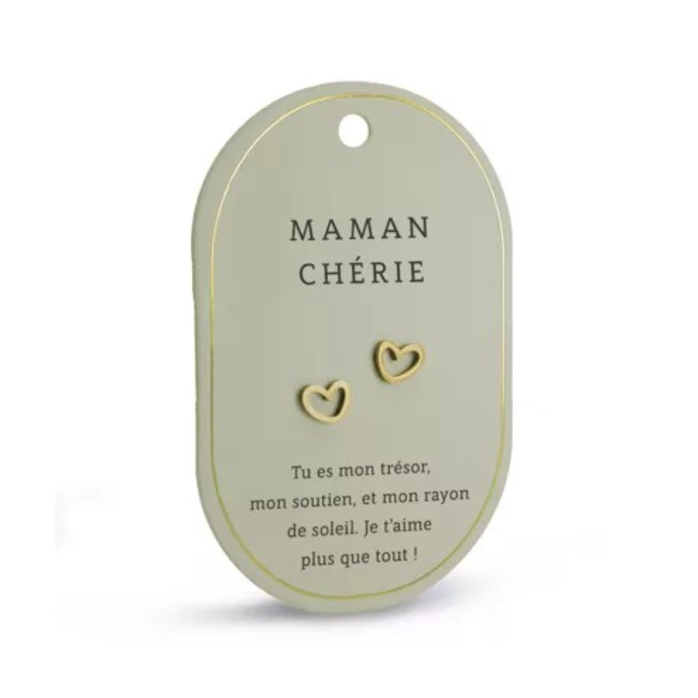 Boucles d'oreilles Maman Chérie