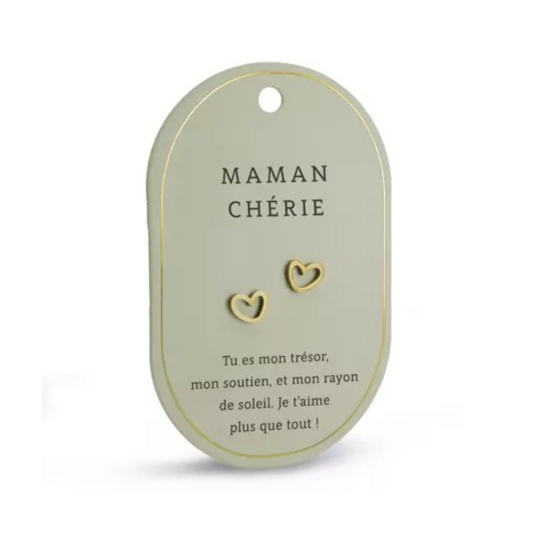Boucles d'oreilles Maman Chérie