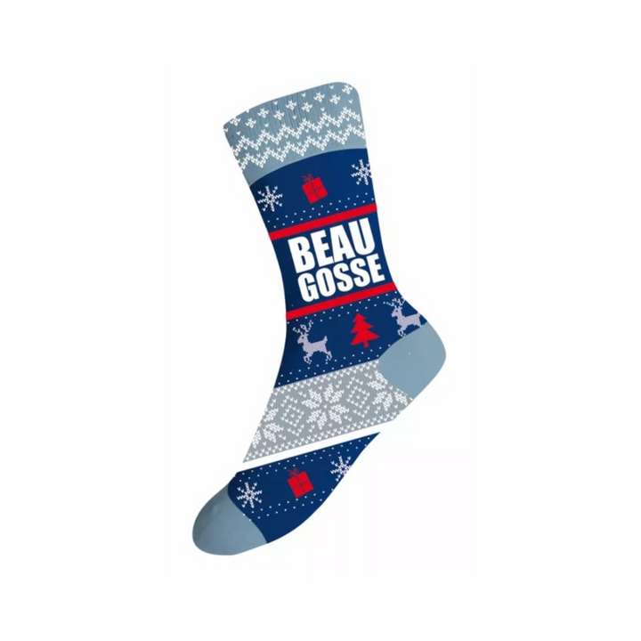 Chaussettes originales pour homme avec message Beau Gosse