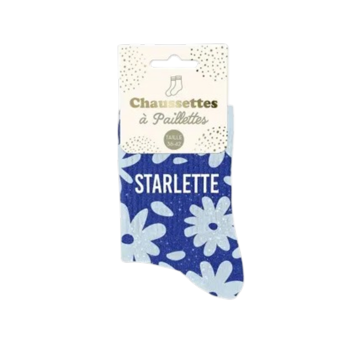 Chaussettes à paillettes élégantes idée cadeau femme