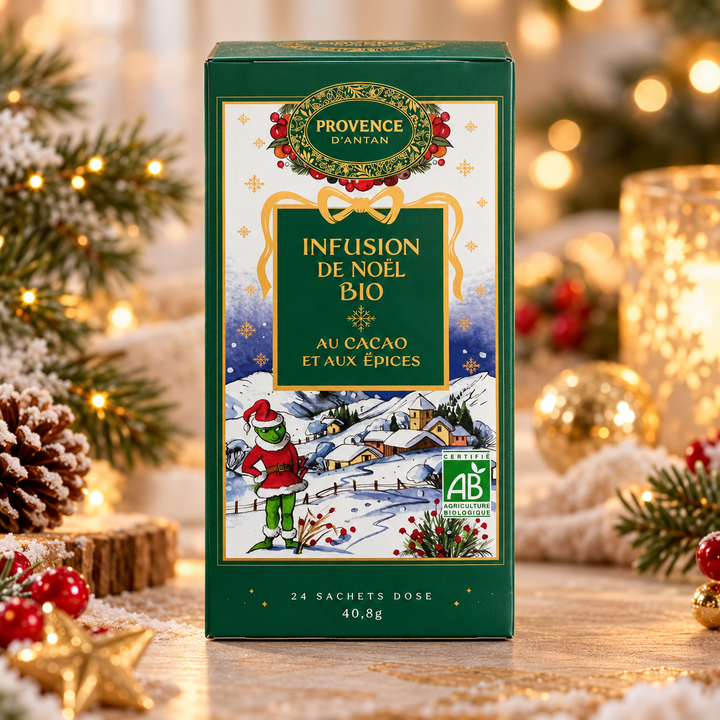 Infusion de Noël bio cacao et épices en 24 sachets
