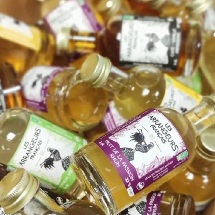 Mignonnette de rhum ou d'armagnac arrangé idée cadeau gourmand