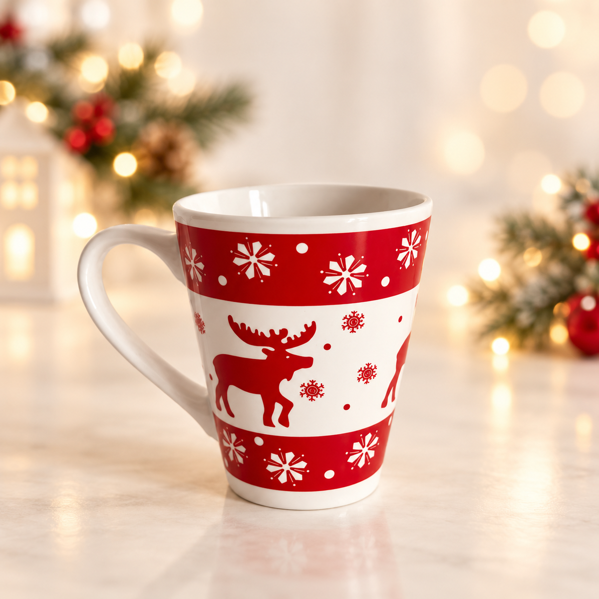 Mug de Noël Renne rouge