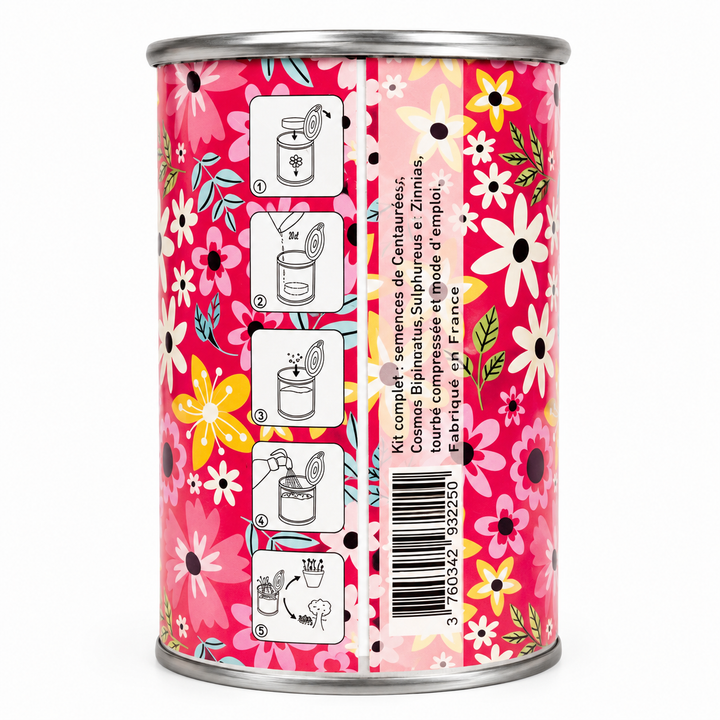 Kit graines de fleurs éco-responsable message Je t’aime