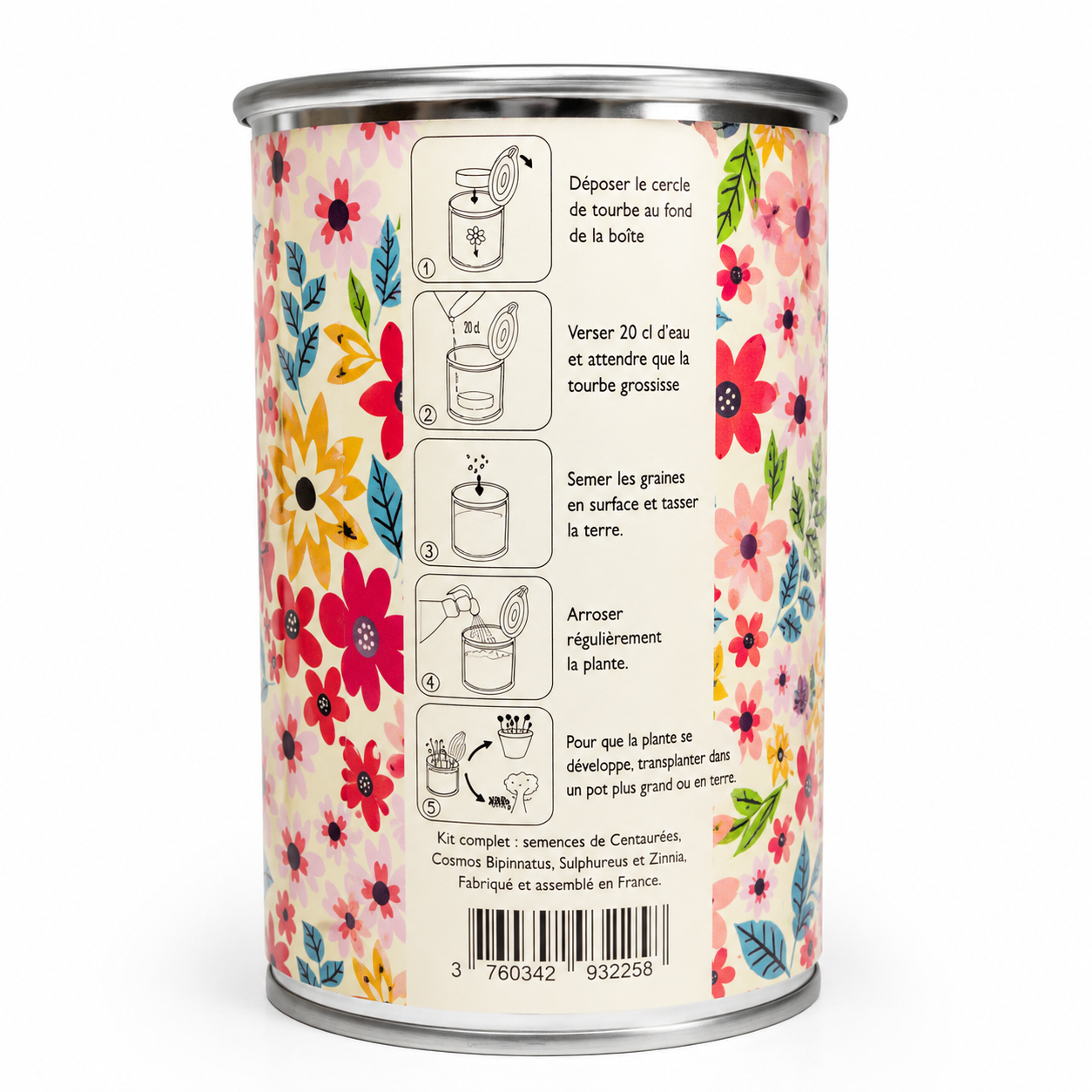 Kit de plantation fleurs Bon anniversaire sans plastique