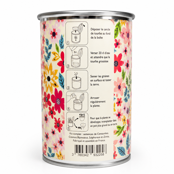 Kit de plantation fleurs Bon anniversaire sans plastique