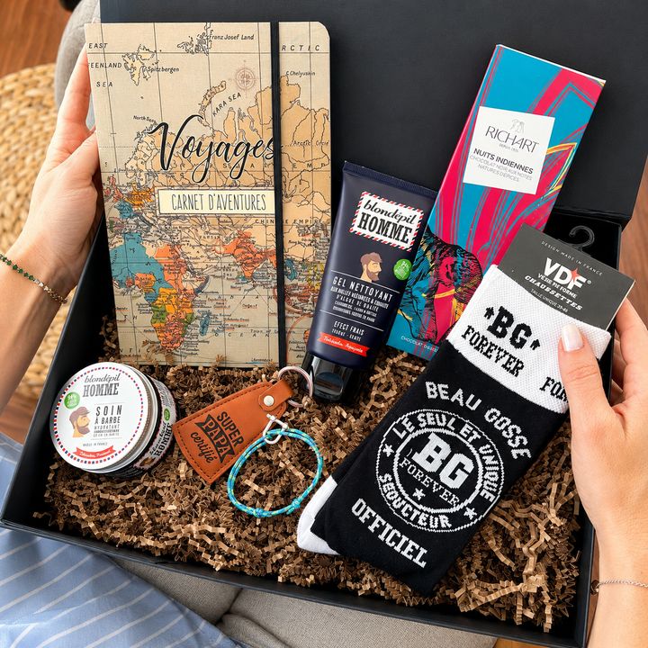 Cadeau pour homme avec coffret à personnaliser selon ses goûts