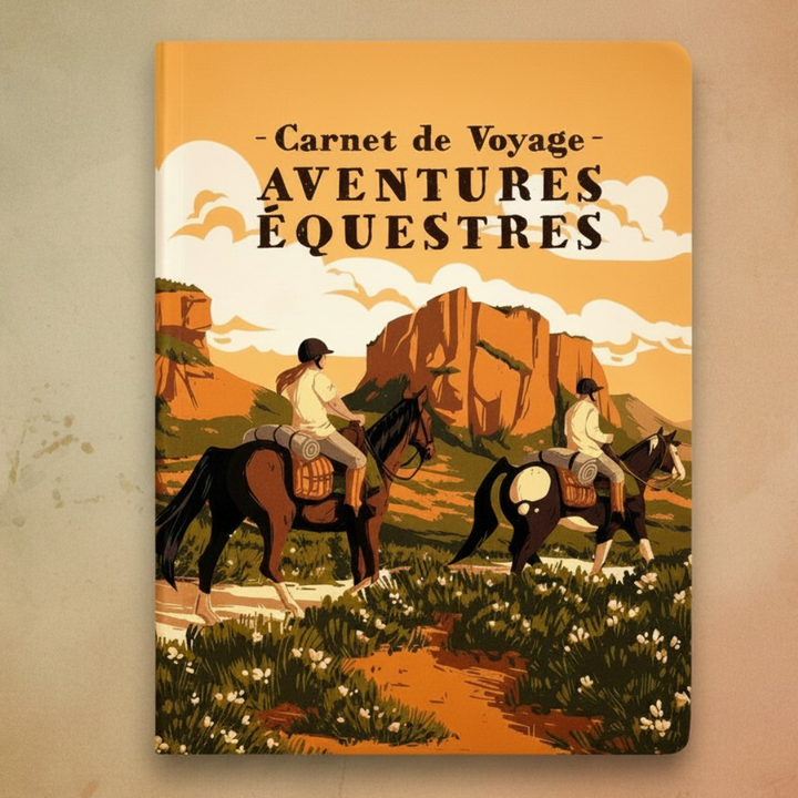 Carnet d’aventure équestre pour passionnés de cheval et d’équitation