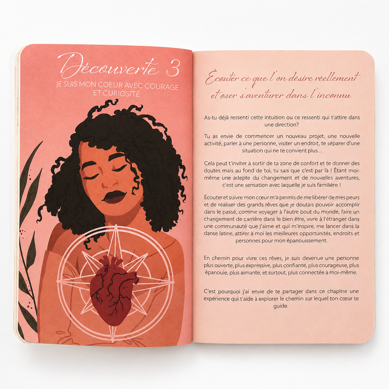 Couverture du carnet bien-être au design doux et élégant