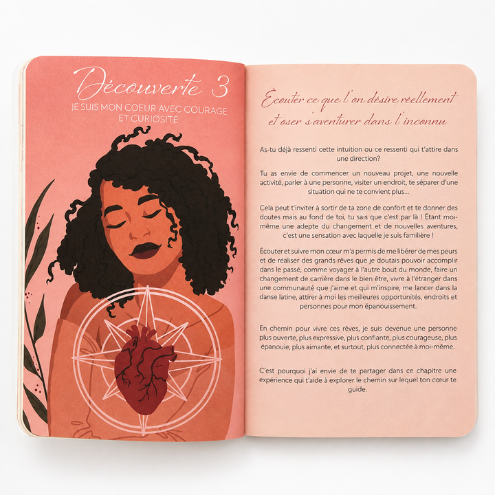 Couverture du carnet bien-être au design doux et élégant