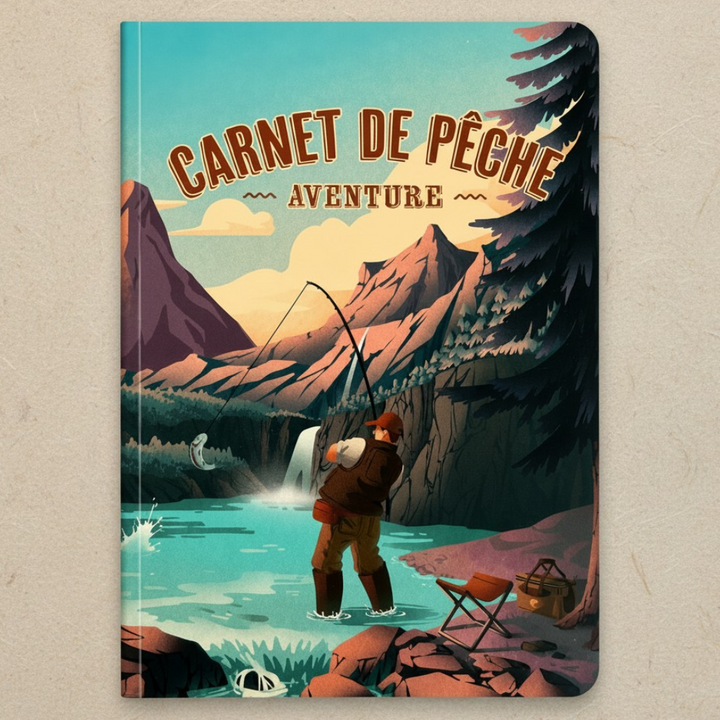 Carnet de pêche pour noter ses sorties, prises et souvenirs au bord de l’eau