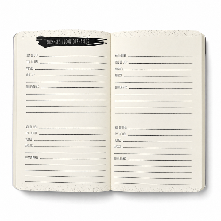 Détail du carnet de voyage idéal pour conserver ses souvenirs de vacances