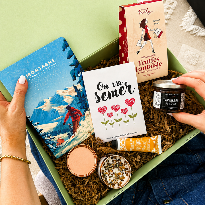 Idée cadeau pour femme avec coffret à composer et à personnaliser