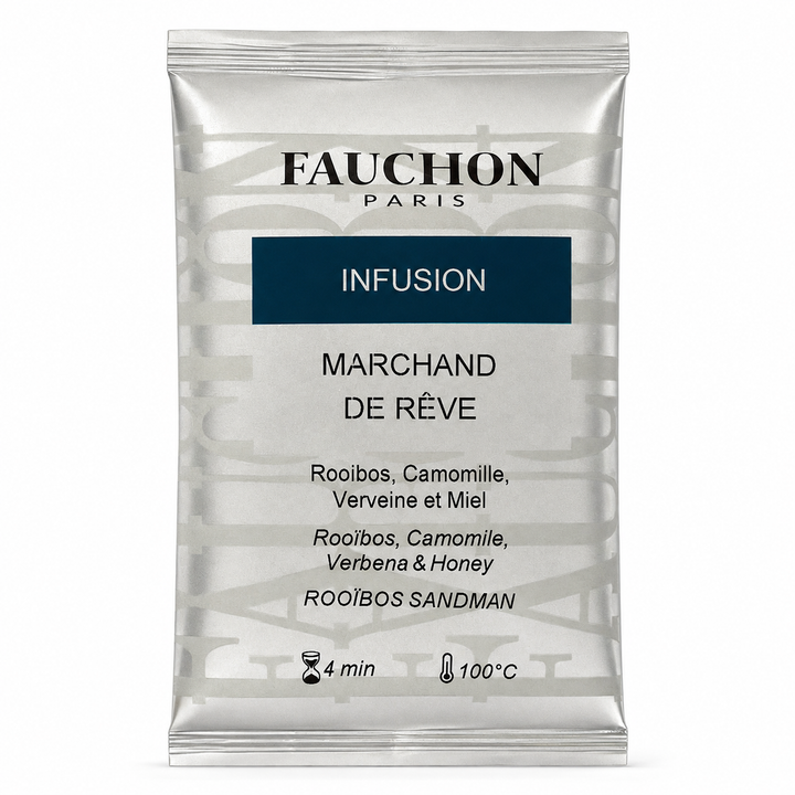 Sachet d’infusion Marchand de rêve au rooibos, à la camomille, à la verveine et au miel