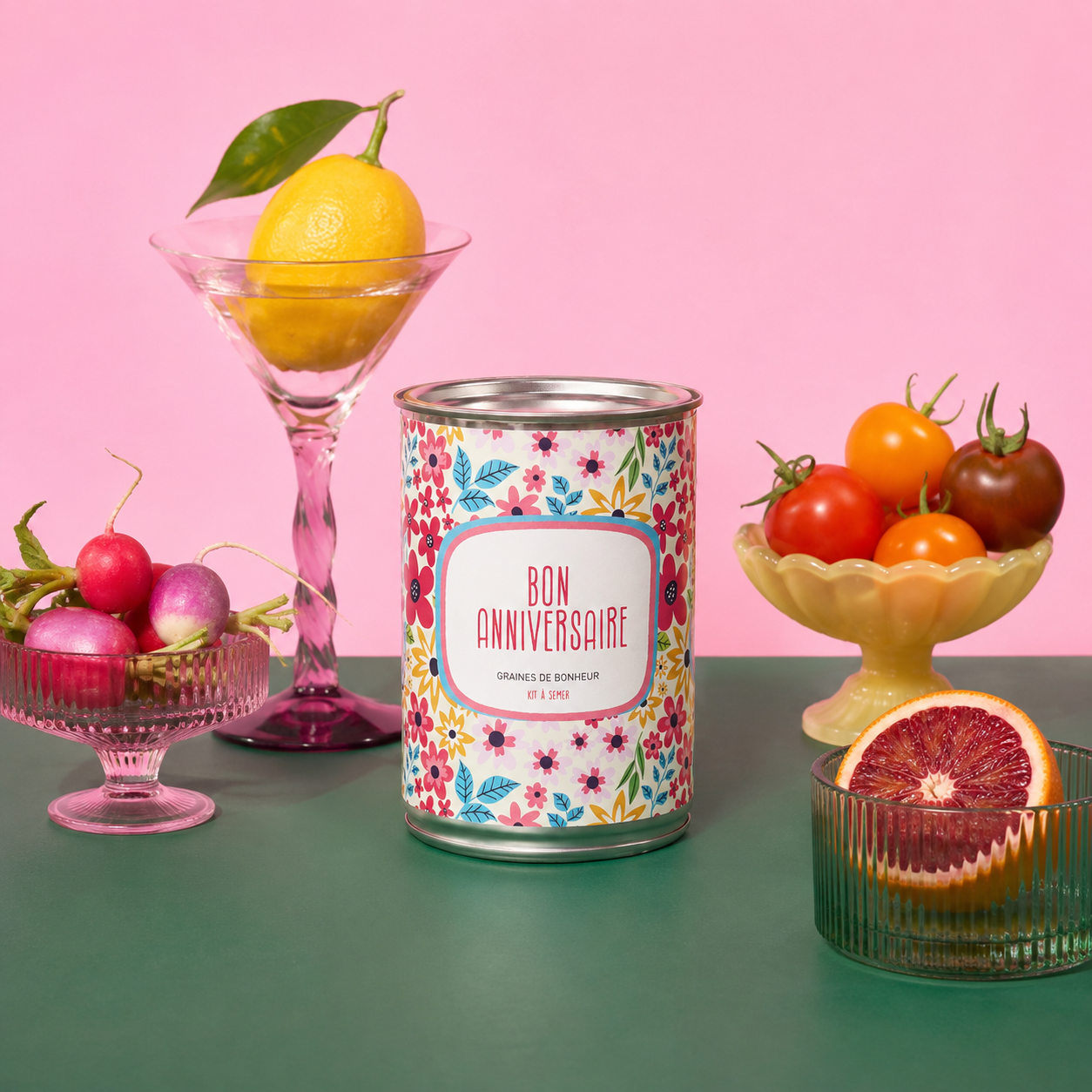Kit à semer Bon anniversaire avec graines de fleurs françaises