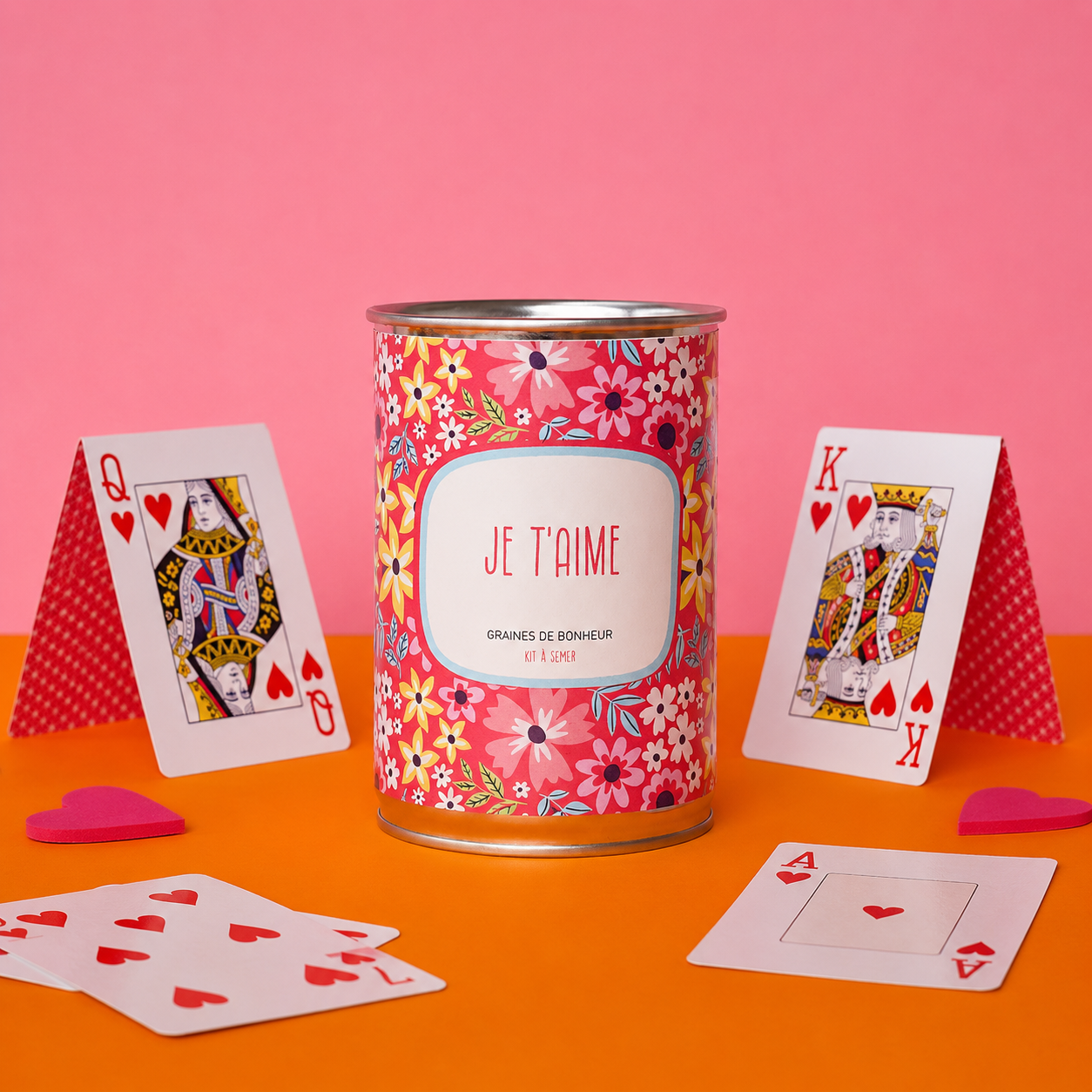 Kit à semer Je t’aime avec graines de fleurs françaises