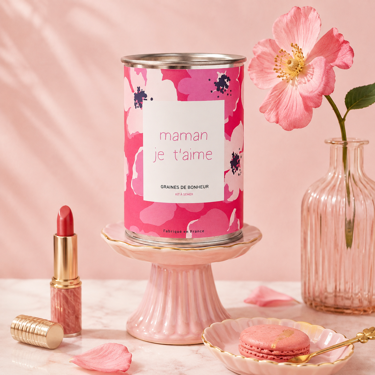 Kit à semer Maman je t’aime fabriqué en France