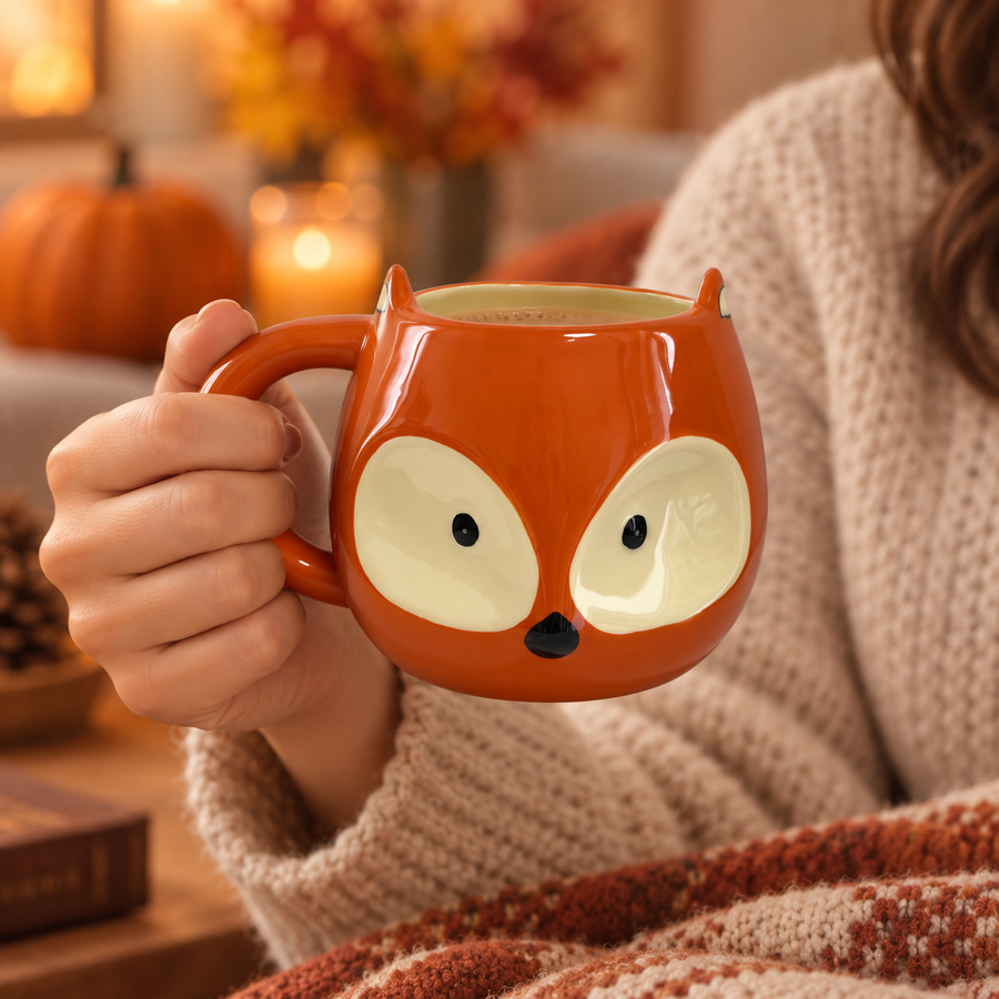 Mug original en forme de tête de renard