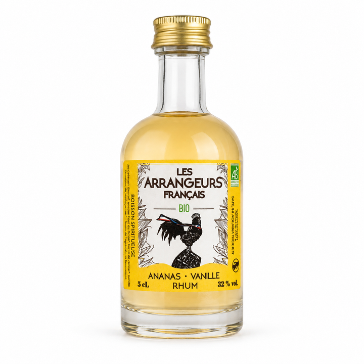Mini bouteille de rhum à l’ananas et à la vanille